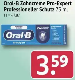 Rossmann Oral-B Zahncreme Pro-Expert Professioneller Schutz Angebot