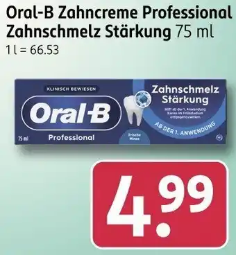 Rossmann Oral-B Zahncreme Professional Zahnschmelz Stärkung Angebot