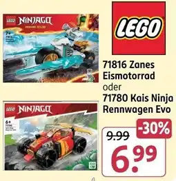 Rossmann LEGO 71816 Zanes Eismotorrad oder 71780 Kais Ninja Rennwagen Evo Angebot