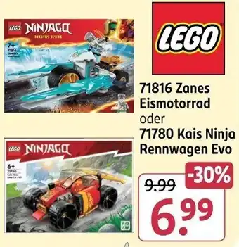 Rossmann LEGO 71816 Zanes Eismotorrad oder 71780 Kais Ninja Rennwagen Evo Angebot