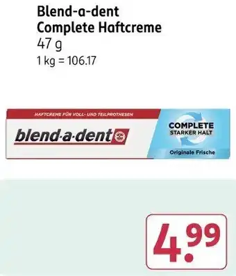Rossmann Blend-a-dent Complete Haftcreme Angebot