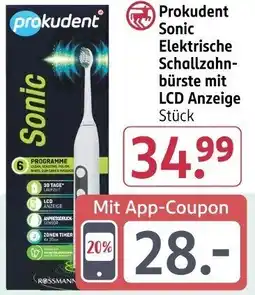 Rossmann Prokudent Sonic Elektrische Schallzahnbürste mit LCD Anzeige Angebot