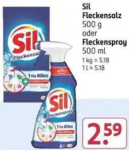 Rossmann Sil Fleckensalz oder Fleckenspray Angebot