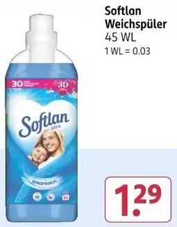 Rossmann Softlan Weichspüler Angebot