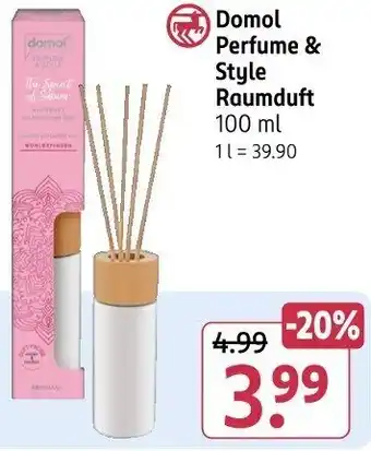 Rossmann Domol Perfume & Style Raumduft Angebot