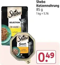 Rossmann Sheba Katzennahrung Angebot