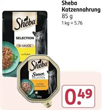 Rossmann Sheba Katzennahrung Angebot