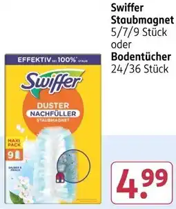 Rossmann Swiffer Staubmagnet oder Bodentücher Angebot