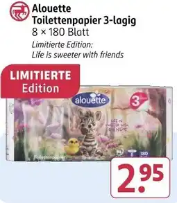 Rossmann Alouette Toilettenpapier 3-lagig Angebot