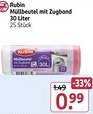 Rossmann Rubin Müllbeutel mit Zugband Angebot