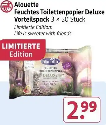 Rossmann Alouette Feuchtes Toilettenpapier Deluxe Angebot