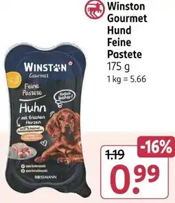 Rossmann Winston Gourmet Hund Feine Pastete Angebot
