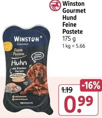 Rossmann Winston Gourmet Hund Feine Pastete Angebot