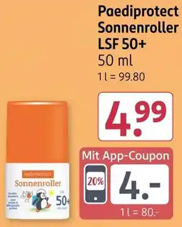 Rossmann Paediprotect Sonnenroller LSF 50+ Angebot