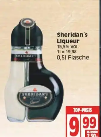 Edeka Sheridan's Liqueur 0,5L Angebot