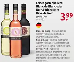 Rossmann Felsengartenkellerei Blanc de Blanc oder Noir & Blanc oder Rêve de Noir Angebot