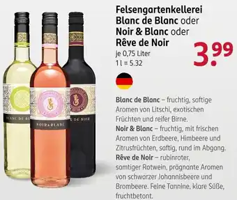 Rossmann Felsengartenkellerei Blanc de Blanc oder Noir & Blanc oder Rêve de Noir Angebot