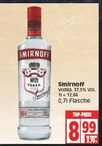 Edeka Smirnoff 0,7L Angebot