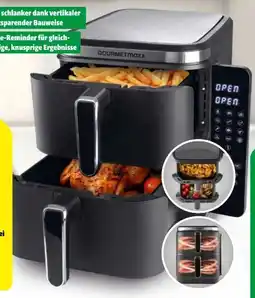 Hagebau Gourmetmaxx Doppelkammer-Heißluftfritteuse Fry Up Angebot