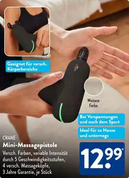 Aldi Süd CRANE Mini-Massagepistole Angebot