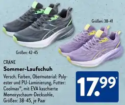 Aldi Süd CRANE Sommer-Laufschuh Angebot