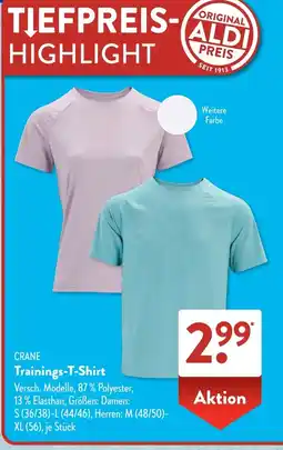Aldi Süd CRANE Trainings-T-Shirt Angebot