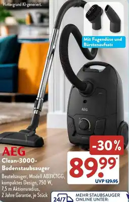 Aldi Süd AEG Clean 3000 Bodenstaubsauger Angebot