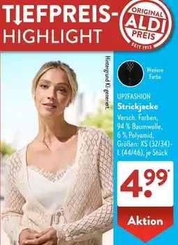 Aldi Süd UP2FASHION Strickjacke Angebot