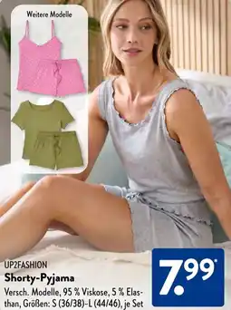 Aldi Süd UP2FASHION Shorty-Pyjama Angebot