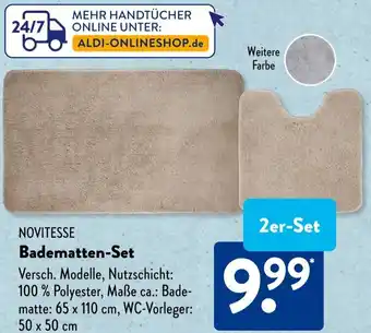 Aldi Süd NOVITESSE Badematten-Set Angebot