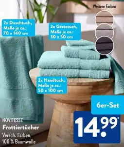 Aldi Süd NOVITESSE Frottiertücher Angebot