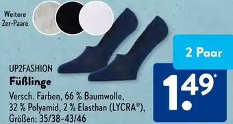 Aldi Süd UP2FASHION Füßlinge Angebot