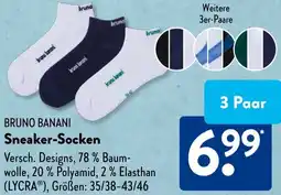 Aldi Süd BRUNO BANANI Sneaker-Socken Angebot