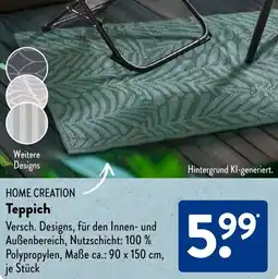 Aldi Süd HOME CREATION Teppich Angebot
