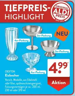Aldi Süd CROFTON Eisbecher Angebot