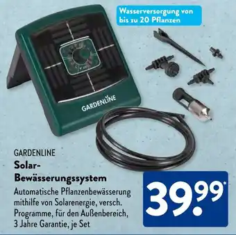 Aldi Süd GARDENLINE Solar Bewässerungssystem Angebot