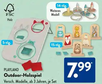 Aldi Süd PLAYLAND Outdoor-Holzspiel Angebot