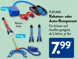 Aldi Süd PLAYLAND Raketen- oder Auto-Rampenset Angebot