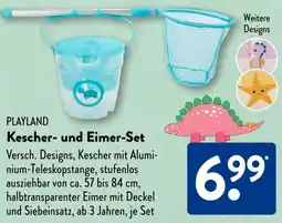 Aldi Süd PLAYLAND Kescher und Eimer-Set Angebot