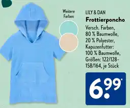 Aldi Süd LILY & DAN Frottierponcho Angebot