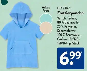 Aldi Süd LILY & DAN Frottierponcho Angebot