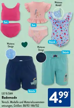 Aldi Süd LILY & DAN Bademode Angebot