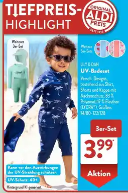 Aldi Süd LILY & DAN UV-Badeset Angebot