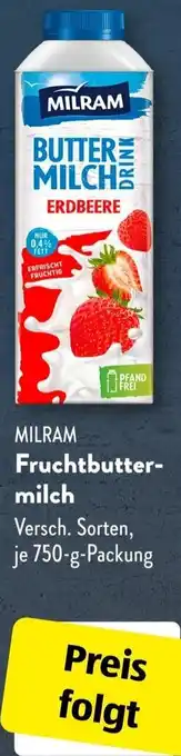 Aldi Süd MILRAM Fruchtbuttermilch Angebot