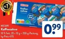 Aldi Süd MILSANI Kaffeesahne Angebot