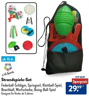 Aldi Süd LA.Sports Strandspiele-Set Angebot