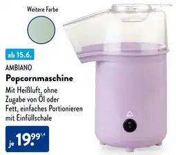 Aldi Süd AMBIANO Popcornmaschine Angebot