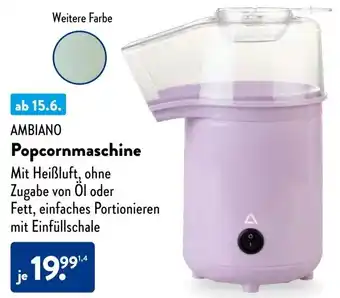 Aldi Süd AMBIANO Popcornmaschine Angebot