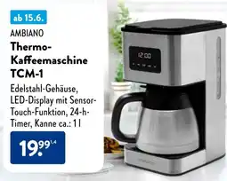 Aldi Süd AMBIANO Thermo Kaffeemaschine TCM-1 Angebot