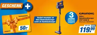 Expert GRUNDIG Akku Handstaubsauger VCP 3335 E Angebot